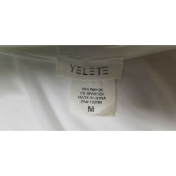 Yelete Multicolor Green & White Striped Dress Size M - Picture 7 of 7